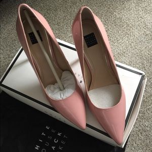 White House black market pale pink pumps